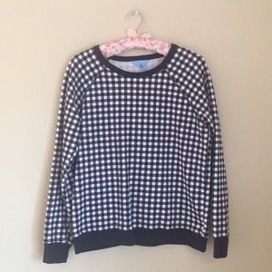 Draper James gingham sweatshirt